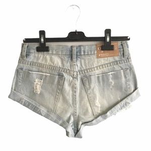 ONE TEASPOON Bandits Denim Shorts Destruction 23